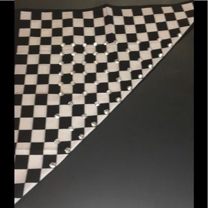 Up-cycled crystal bling checkered bandana